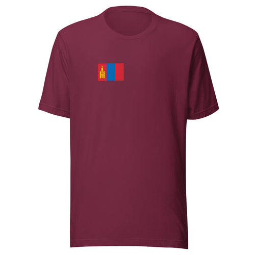 National Flag Shirts - Collection 23 Mongolia / S / Maroon