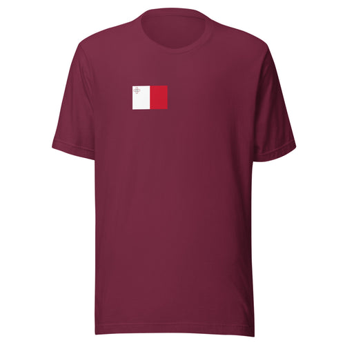 National Flag Shirts - Collection 24 Malta / S / Maroon