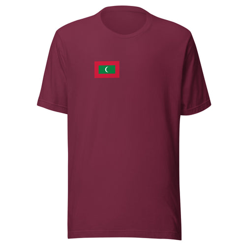 National Flag Shirts - Collection 24 Maldives / S / Maroon
