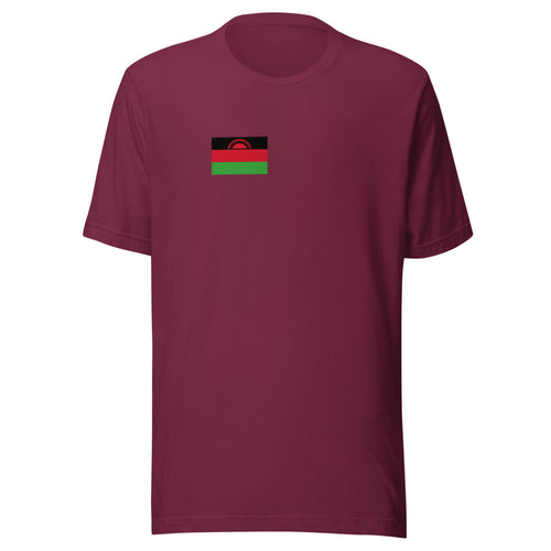 National Flag Shirts - Collection 24 Malawi / S / Maroon