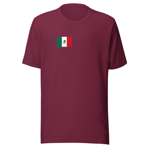 National Flag Shirts - Collection 25 Mexico / S / Maroon