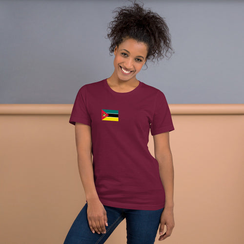 National Flag Shirts - Collection 25 Mozambique / S / Maroon