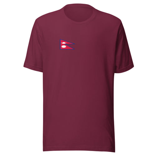 National Flag Shirts - Collection 26 Nepal / S / Maroon