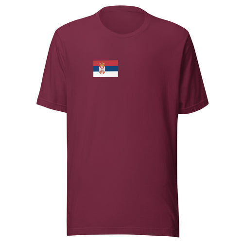National Flag Shirts - Collection 29 Serbia / S / Maroon