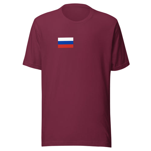 National Flag Shirts - Collection 30 Russia / S / Maroon