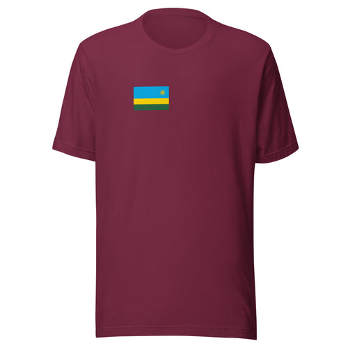 National Flag Shirts - Collection 30 Rwanda / S / Maroon