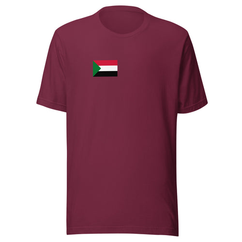 National Flag Shirts - Collection 31 Sudan / S / Maroon