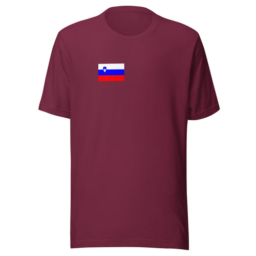 National Flag Shirts - Collection 31 Slovenia / S / Maroon