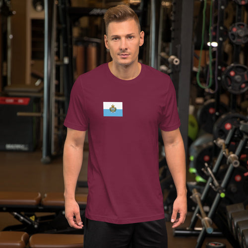 National Flag Shirts - Collection 32 San Marino / S / Maroon