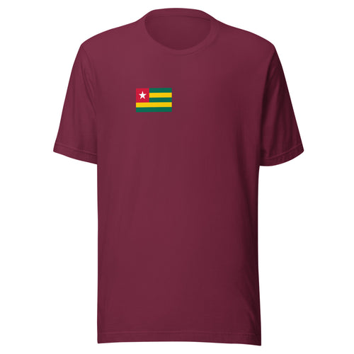 National Flag Shirts - Collection 34 Togo / S / Maroon
