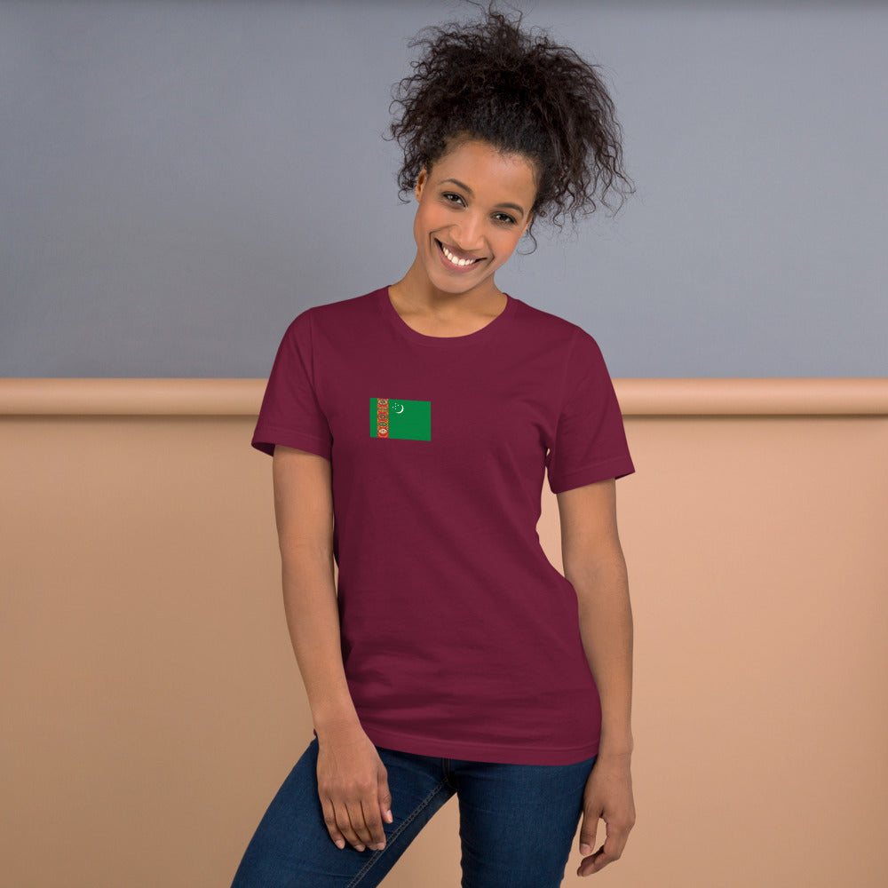 National Flag Shirts - Collection 35 Turkmenistan mshirt-m