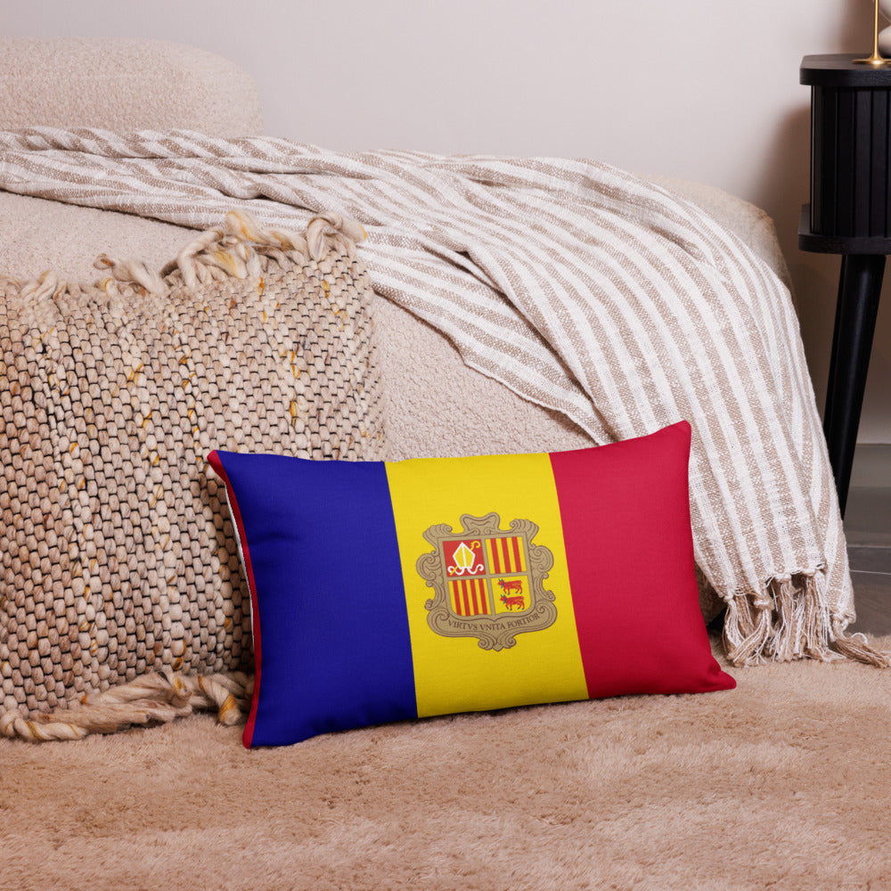 National Flag Pillow Cases - Collection 1 Andorra pillow-case-20x12