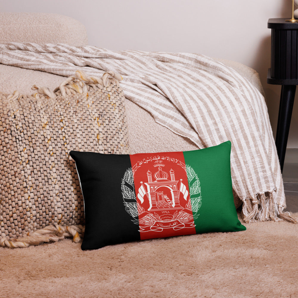National Flag Pillow Cases - Collection 1 Afghanistan pillow-case-20x12