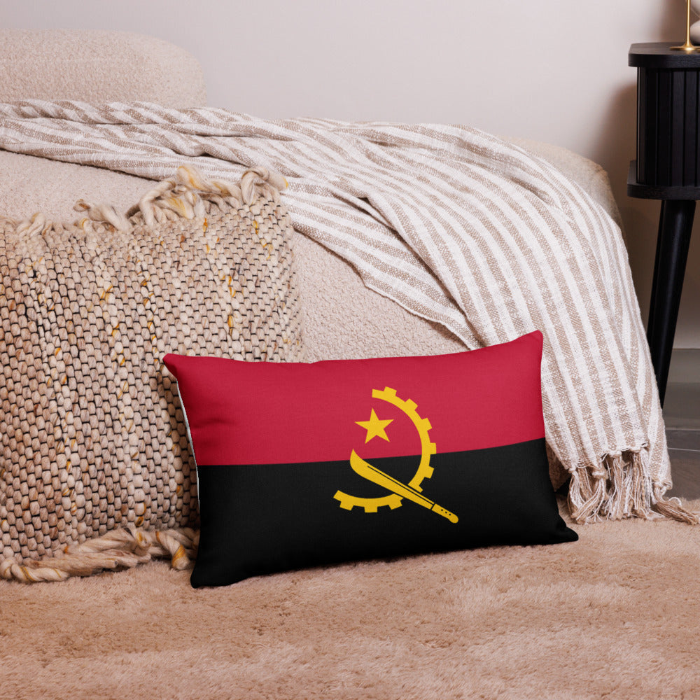 National Flag Pillow Cases - Collection 1 Angola pillow-case-20x12