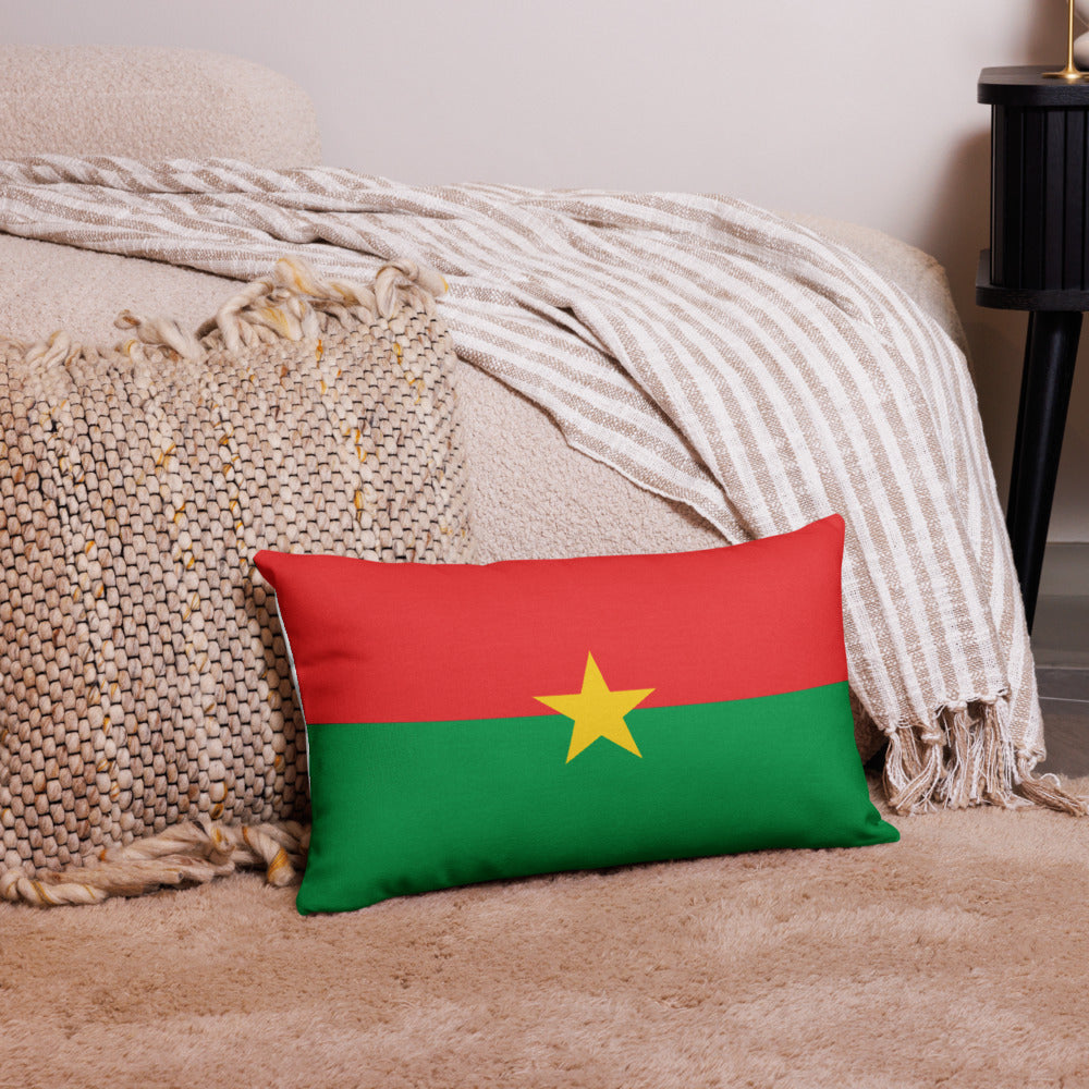 National Flag Pillow Cases - Collection 1 Burkina Faso pillow-case-20x12