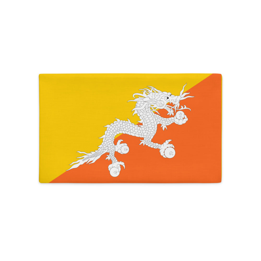 National Flag Pillow Cases - Collection 1 Bhutan pillow-case-20x12