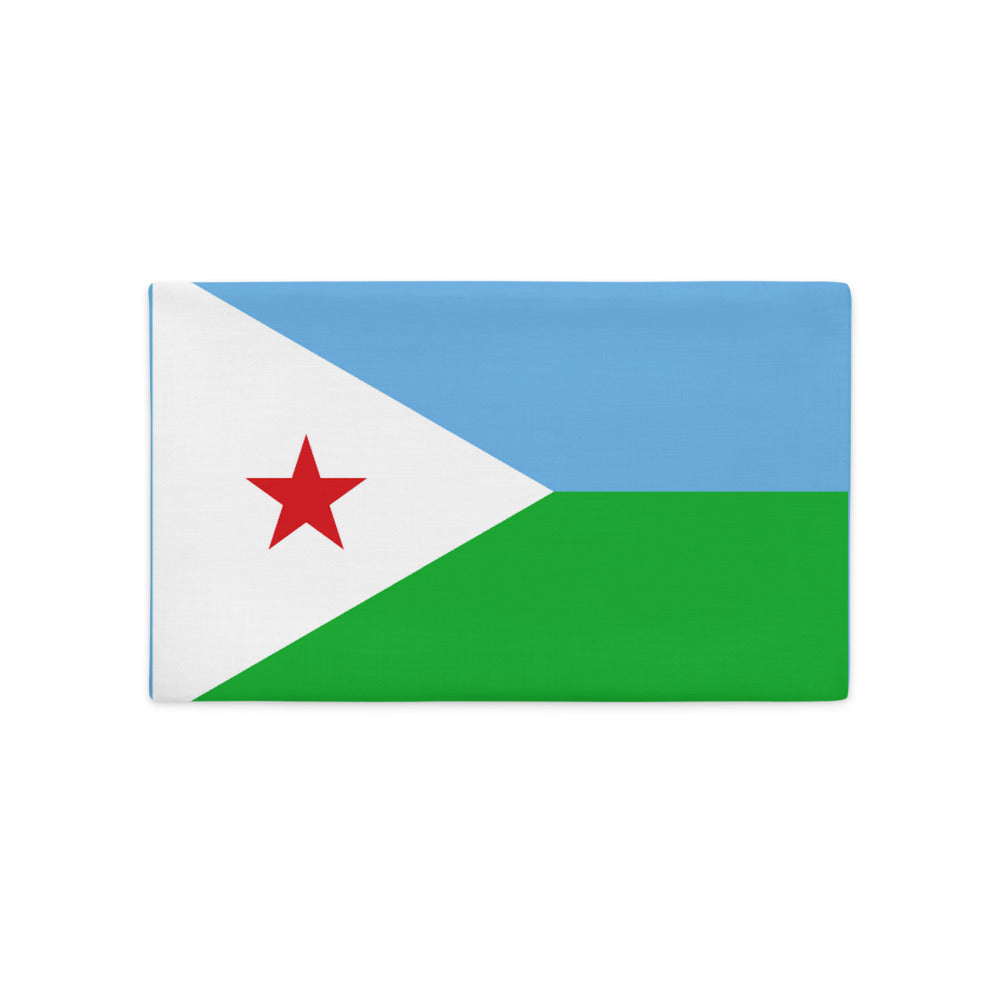 National Flag Pillow Cases - Collection 1 Djibouti pillow-case-20x12