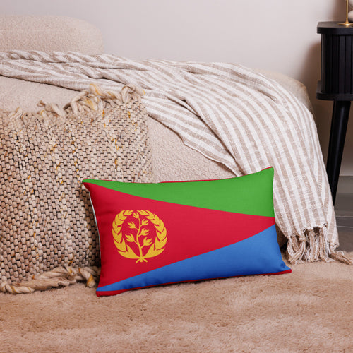 National Flag Pillow Cases - Collection 1 Eritrea / 20x12
