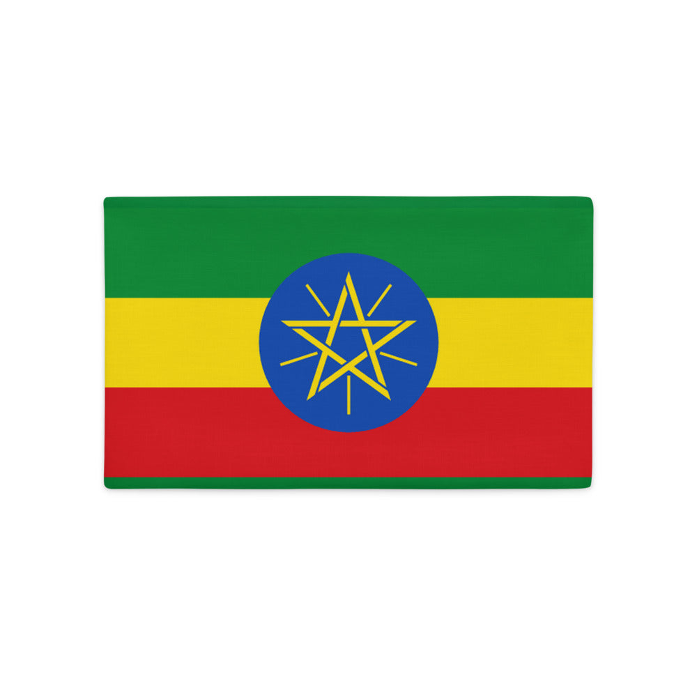National Flag Pillow Cases - Collection 1 Ethiopia pillow-case-20x12