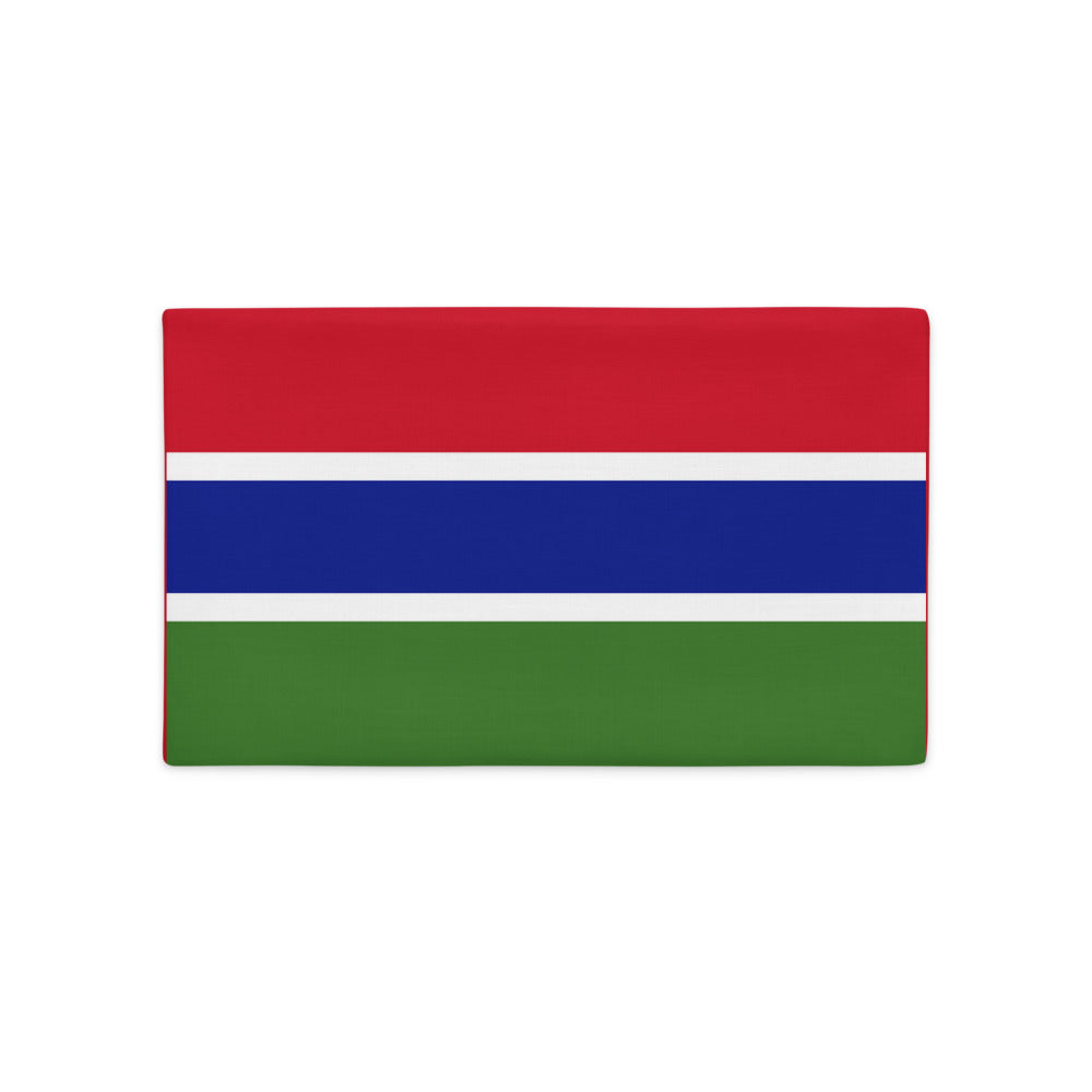 National Flag Pillow Cases - Collection 1 Gambia pillow-case-20x12