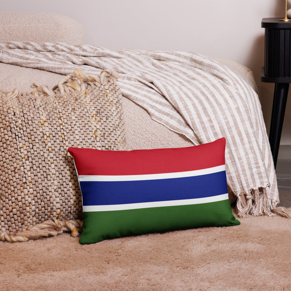 National Flag Pillow Cases - Collection 1 Gambia pillow-case-20x12