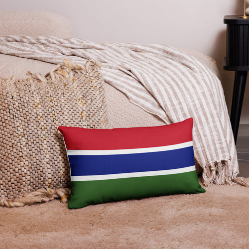 National Flag Pillow Cases - Collection 1 Gambia / 20x12