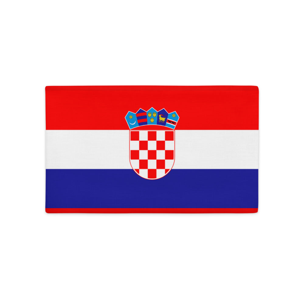 National Flag Pillow Cases - Collection 1 Croatia pillow-case-20x12