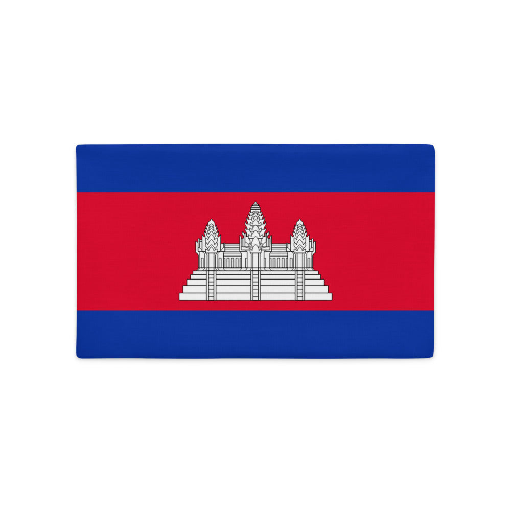 National Flag Pillow Cases - Collection 1 Cambodia pillow-case-20x12