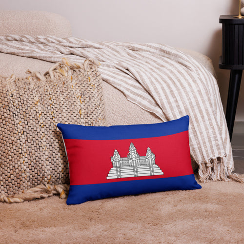 National Flag Pillow Cases - Collection 1 Cambodia / 20x12