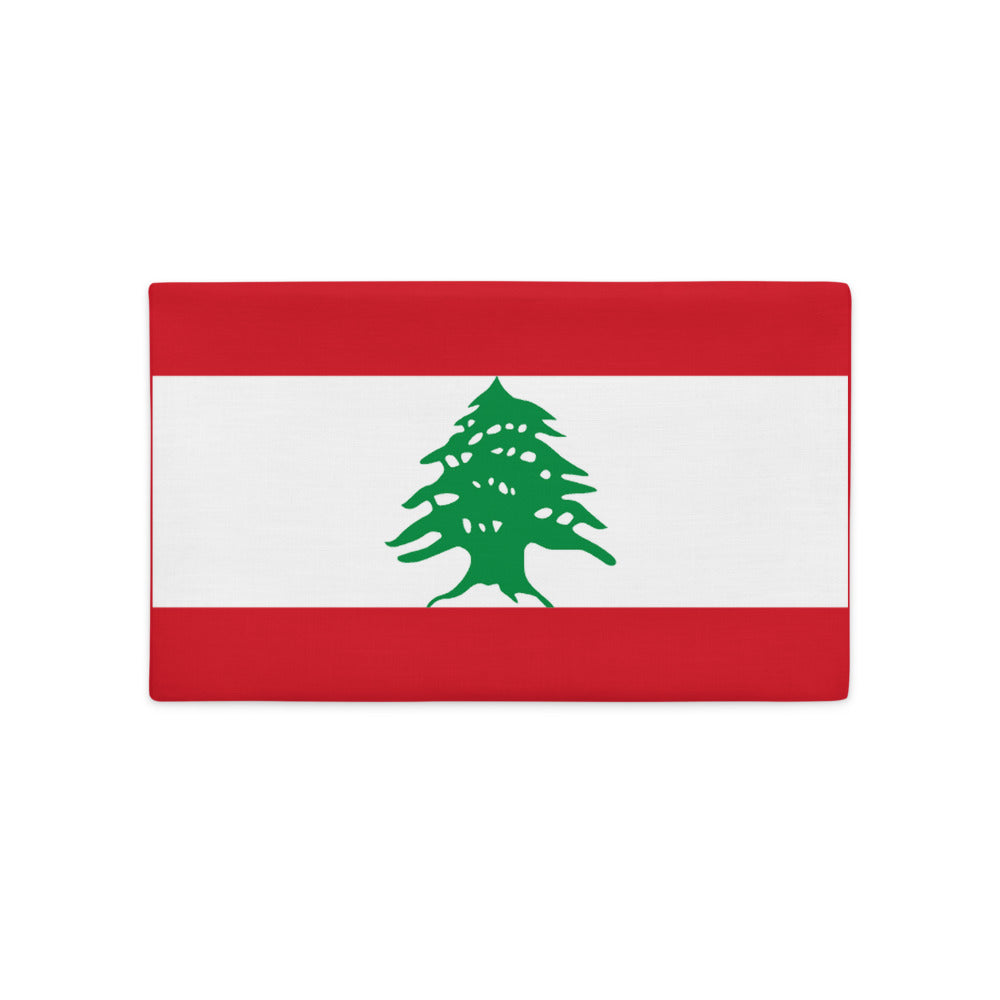 National Flag Pillow Cases - Collection 1 Lebanon pillow-case-20x12