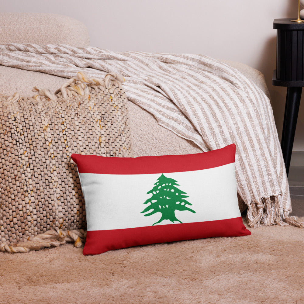 National Flag Pillow Cases - Collection 1 Lebanon pillow-case-20x12