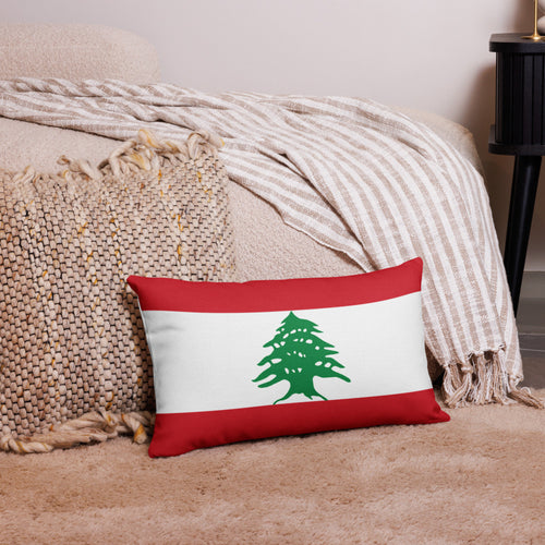 National Flag Pillow Cases - Collection 1 Lebanon / 20x12