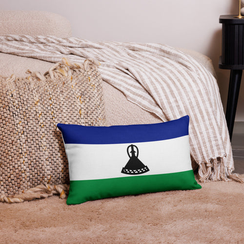 National Flag Pillow Cases - Collection 2 Lesotho / 20x12