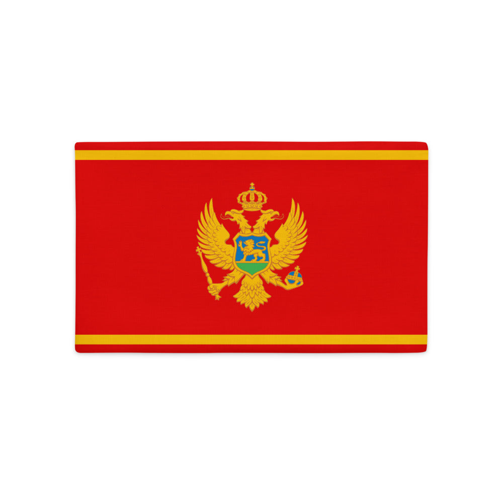 National Flag Pillow Cases - Collection 2 Montenegro pillow-case-20x12