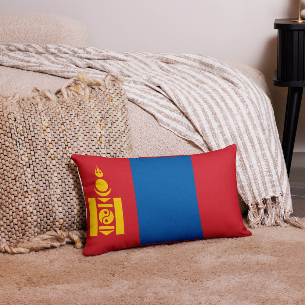 National Flag Pillow Cases - Collection 2 Mongolia pillow-case-20x12