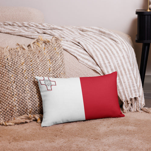 National Flag Pillow Cases - Collection 2 Malta / 20x12