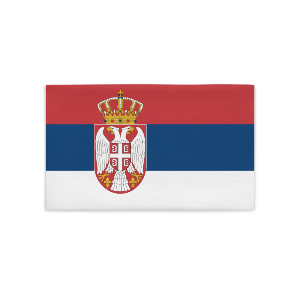 National Flag Pillow Cases - Collection 2 Serbia pillow-case-20x12