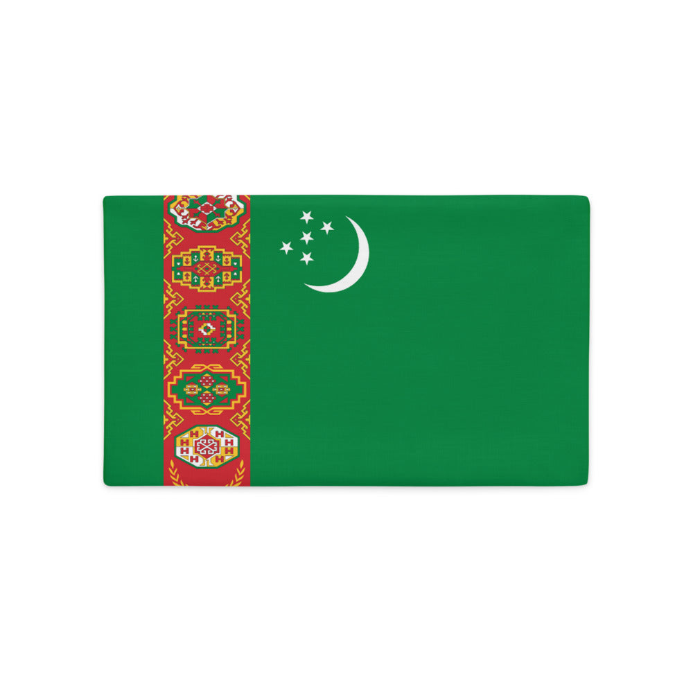 National Flag Pillow Cases - Collection 2 Turkmenistan pillow-case-20x12