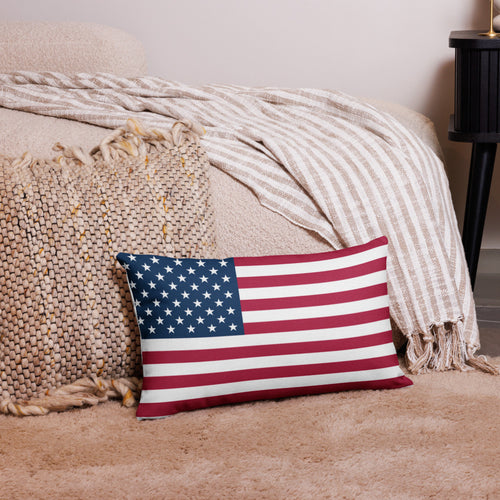 National Flag Pillow Cases - Collection 2 United States / 20x12