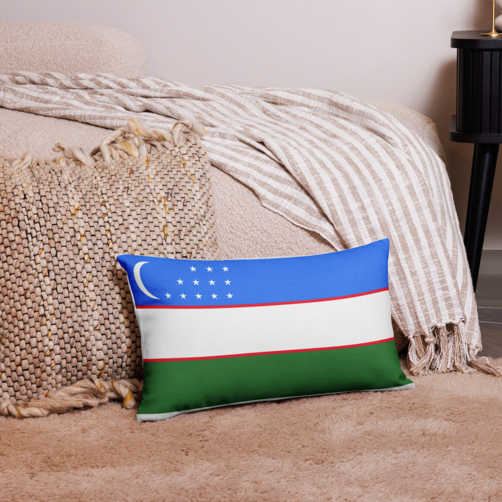 National Flag Pillow Cases - Collection 2 Uzbekistan pillow-case-20x12