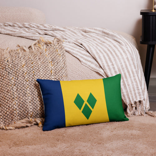National Flag Pillow Cases - Collection 2 St. Vincent & Grenadines / 20x12