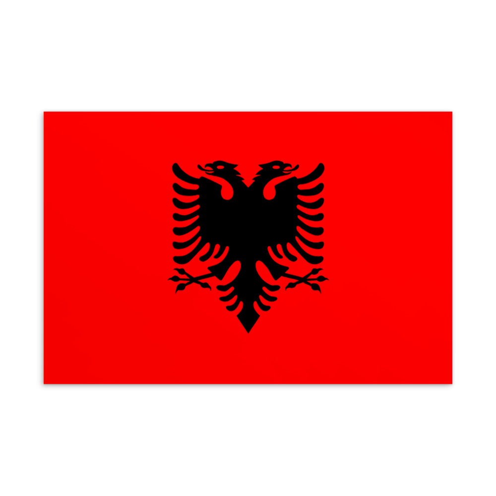 National Flag Postcards - Collection 1 Albania postcard