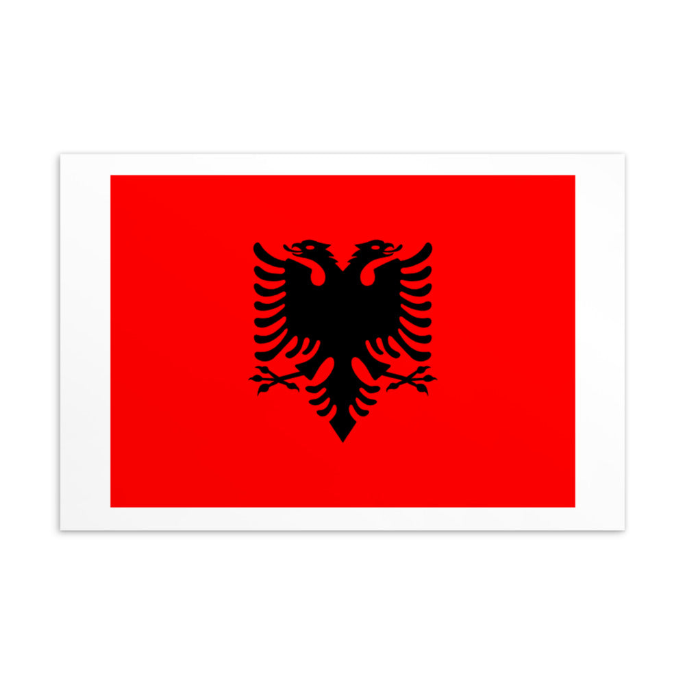 National Flag Postcards - Collection 1 Albania postcard