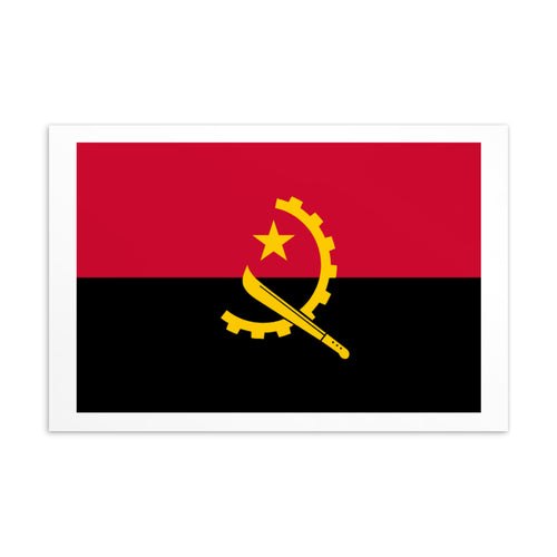 National Flag Postcards - Collection 1 Angola / 4×6