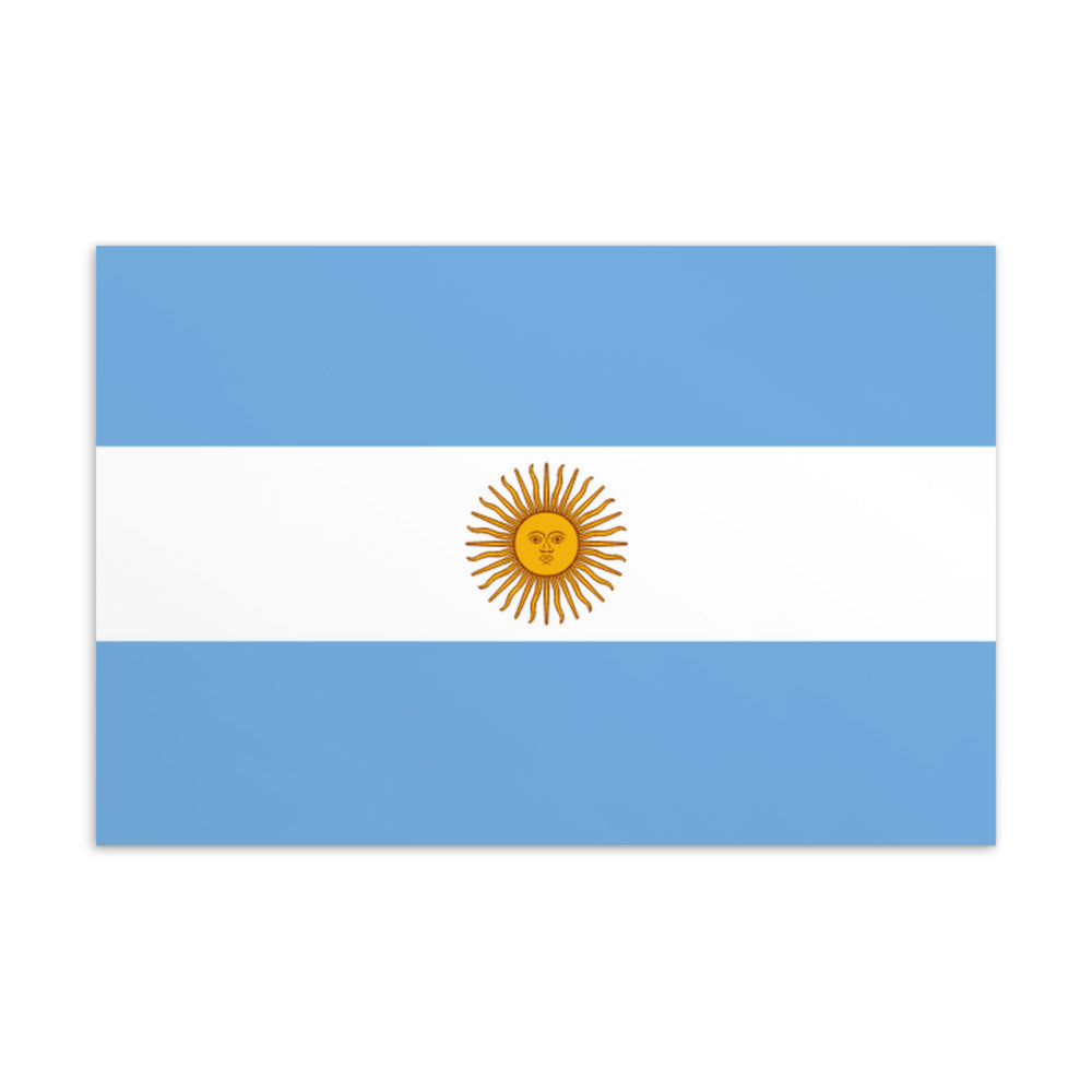 National Flag Postcards - Collection 1 Argentina postcard