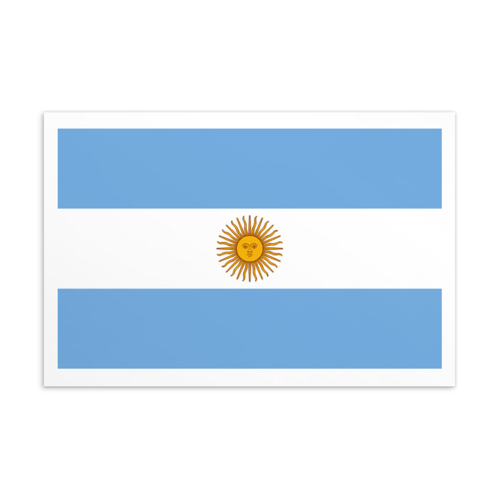 National Flag Postcards - Collection 1 Argentina postcard