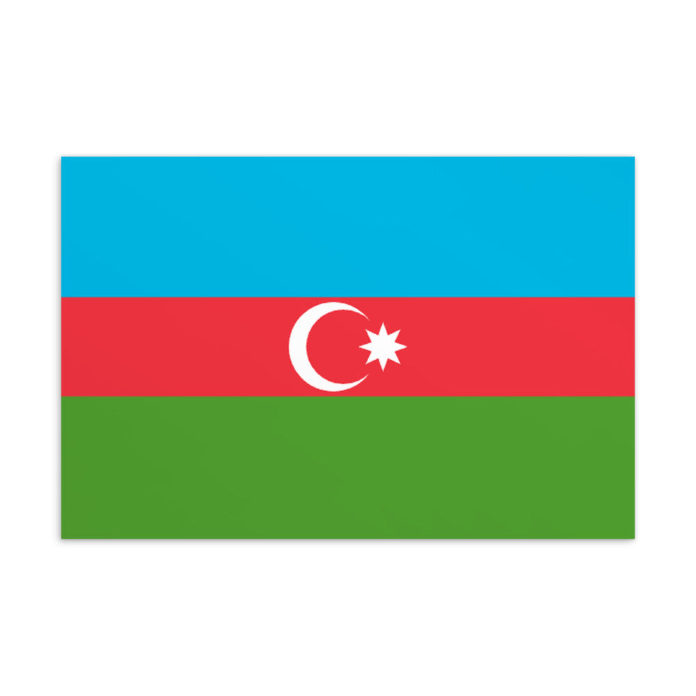 National Flag Postcards - Collection 1 Azerbaijan postcard
