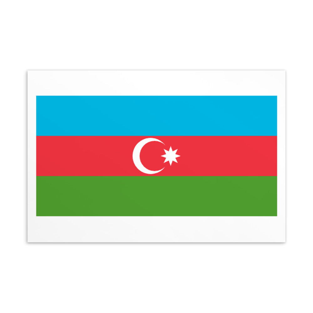 National Flag Postcards - Collection 1 Azerbaijan postcard