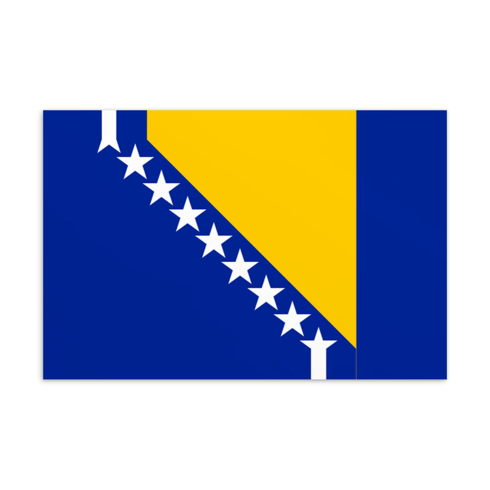 National Flag Postcards - Collection 1 Bosnia & Herzegovina postcard