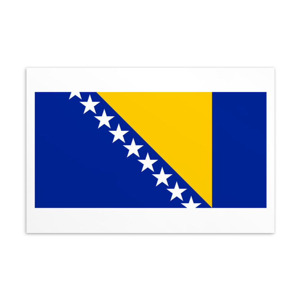 National Flag Postcards - Collection 1 Bosnia & Herzegovina postcard